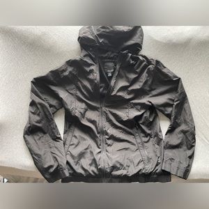Black windbreaker mens L